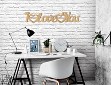 Cargar imagen en el visor de la galería, I love You decorativo 3d en madera 4mm. Love You