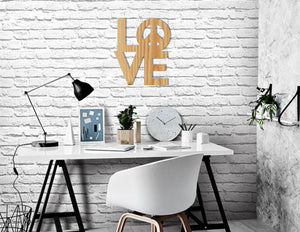 Love decorativo 3d en madera 4mm.